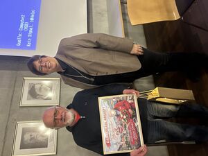 Karl Argast mit Bürgermeisterin Marion Isele